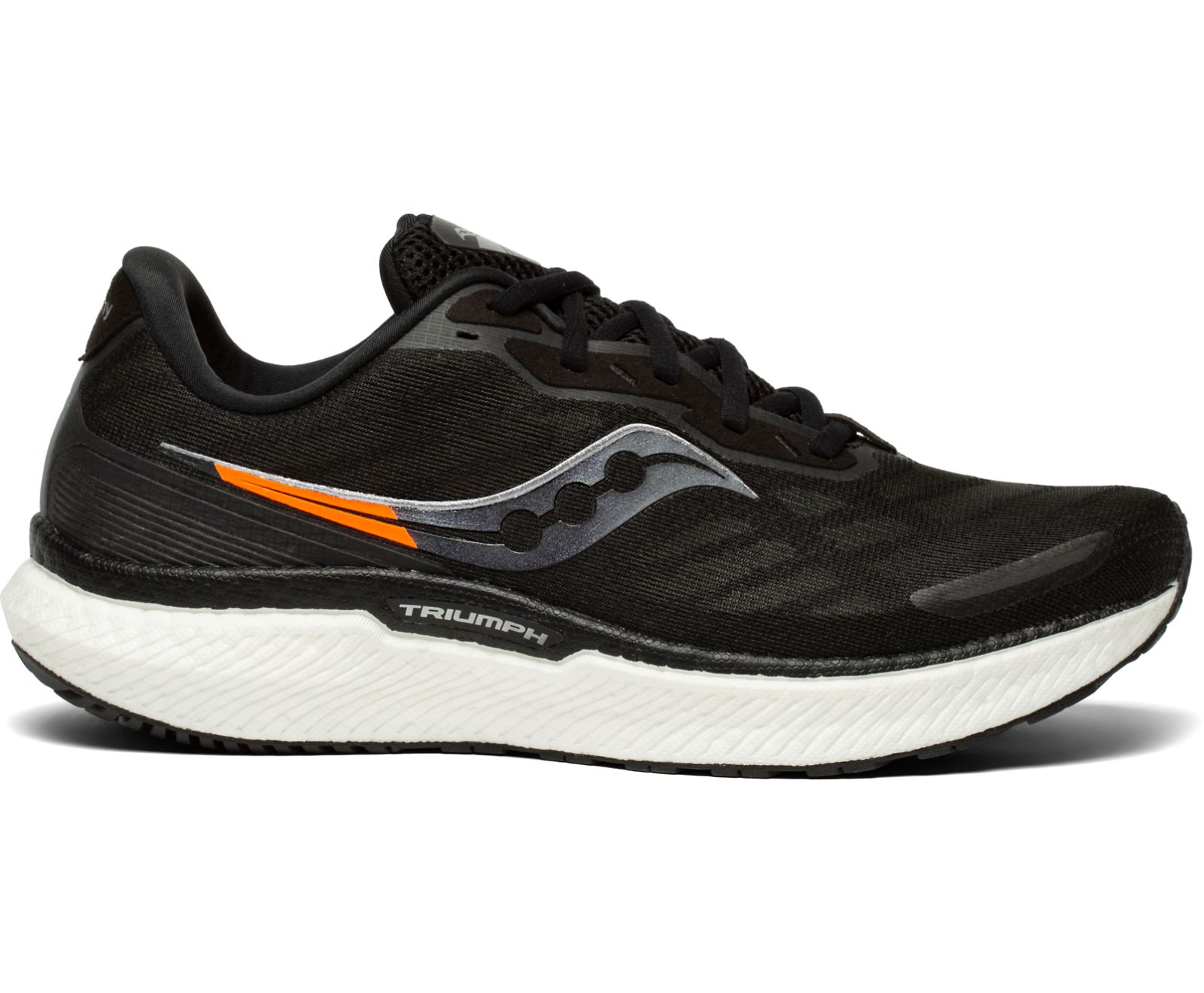 Saucony Triumph 19 Men's Running Shoes Black / White | Canada 565LISH